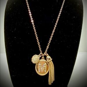 Vintage Liz Claiborne Charm Necklace